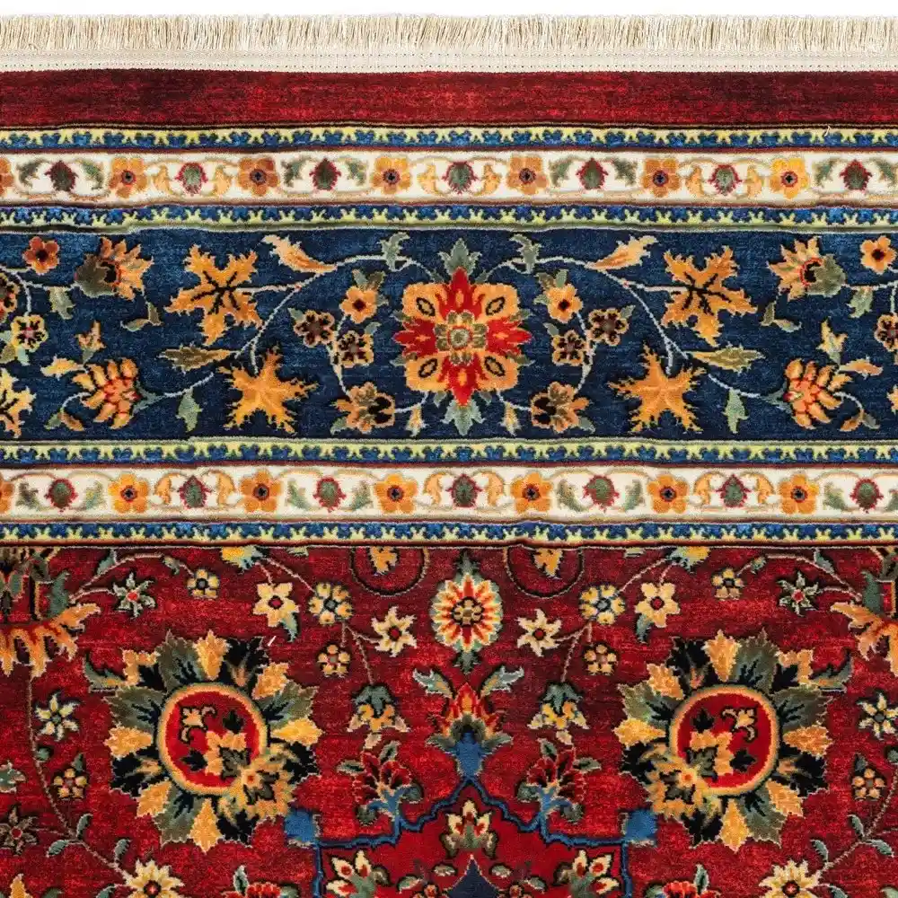 فرش ماشینی سنتی طرح 25cs0360 لاکی 1000 شانه